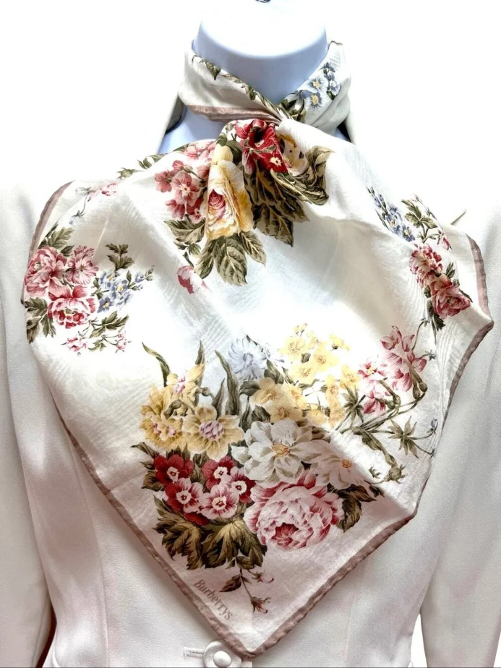 Burberry Neck-Kerchief cotton made 21.5